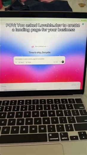 Testing a landing page build using Lovable.dev. #lovablepartner#lovable#nocode#landingpage