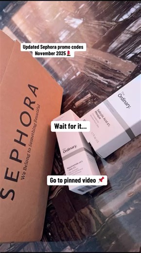 Updated Sephora promo codes November 2025 #sephora #beautytok #discount #sephoraliplooks #trendy