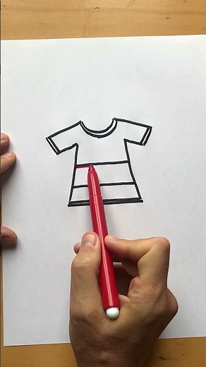 How to draw a T-shirt