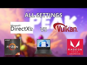 DX12 VS VULKAN - RYZEN 5 5500U APU LAPTOP GAMING TEST | PEAK ALL SETTINGS BENCHMARK