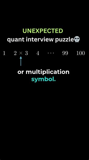 QuantProf on Instagram: "Can you solve this quant interview problem? #quant #quantfinance #math"