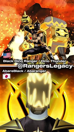 Tommy Oliver / Black Dino Ranger (Power Rangers Dino Thunder) VS. Asuka / AbareBlack (Bakuryū Sentai Abaranger) #PowerRangers #PowerRangersDinoThunder #SuperSentai #BakuryuSentaiAbaranger #Tokusatsu