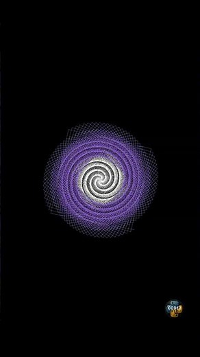 🌟 Stunning Python Spiral Animation | code2pix |#python #animation #coding #art #shorts #viral #vibes