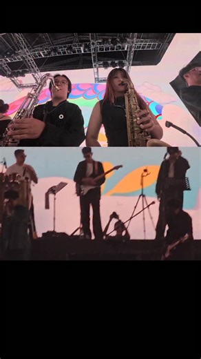Nissi on Instagram: "Bintang Massa Aksi - @ffeastt at @bigbangfest.id 2025 @daniellkristanto on tenor, @nissiwardoyo on alto, @harleymax on trumpet, @chika_olivia brass arrangement 🎺🎷 Source : K & A Live Music #brasssection #bigbangfest #altosax #tenorsax #trumpet"