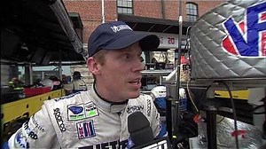 Chris Dyson and Klaus Graf have different opinions on the crash of the Baltimore GP - ALMS Videos