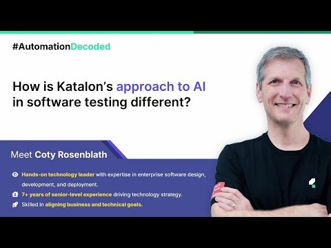 How is Katalon’s approach to AI in software testing different?