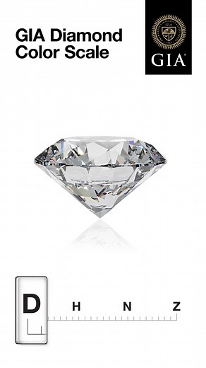 Although most people think of diamonds as being perfectly colorless, most diamonds show slight traces of yellow or brown hues. GIA’s D-to-Z Color Scale is used to systematically evaluate the depth of a diamond’s color, with the saturation of yellow or brown hues increasing from the colorless D through to Z. Color ranges within this scale may be described as follow: - D – F: Colorless - G – J: Near-colorless - K – L: Faint - N – R: Very light - S – Z: Light E to J color diamonds with a gray hue a