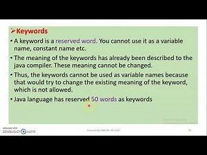 JAVA - MODULE 1 - TOPIC 16 - GARBAGE COLLECTION & LEXICAL ISSUES (TOKENS)