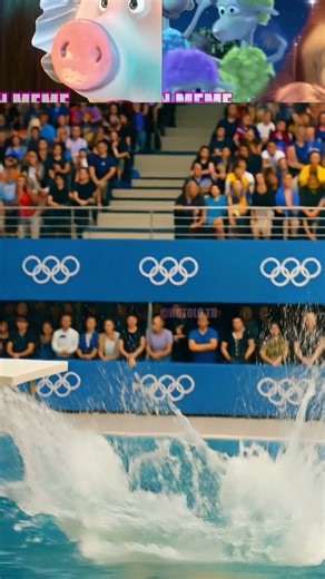 Rosie x Sheep - Supper Fat Diving Olympic Competition !! 😳😳😳