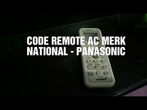 Cara setting remote kode ac merk panasonic/national