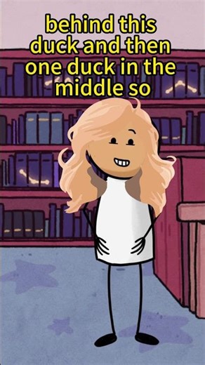 2 ducks in front of a duck 2 ducks behind a duck and a duck in the middle how many ducks? #funny