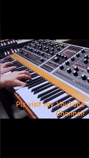 Analog Synth Brass Sound Solo with moog one