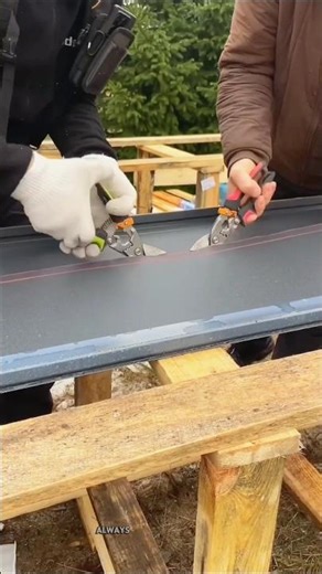 Perfect Roof Panel Installation #shorts