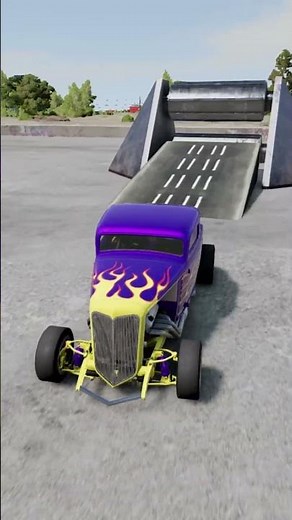 car vs roller #beamngdrive