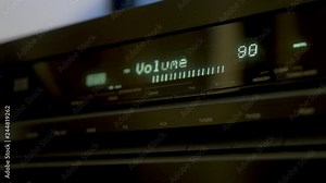 Turning up volume from min to max and back on an av receiver