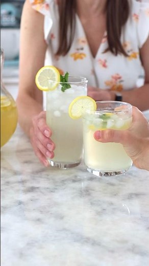 Homemade Mint Lemonade #lemonade