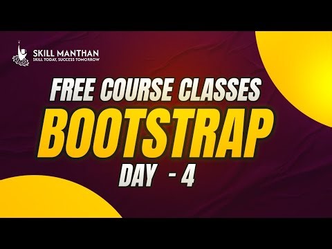 Free Bootstrap 5 Course - Day 4 by Skill Manthan