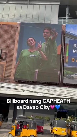 Vote for @Caprice and heath🫶🏻🫶🏻 billboard nang Capheath sa Davao City💗💙 #caprice #pbbcollab2point0 #bigwinner