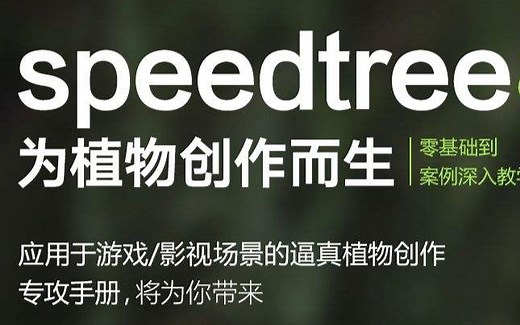 【专业全面的三维树木建模工具软件（SpeedTree）系统中文教程】