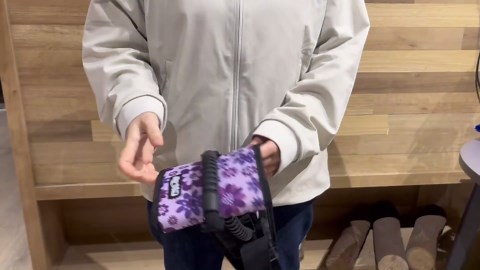 MDSTOP Gait Belt Transfer Belt for Seniors, Anti-Slip Gate Belt for Elderly Lifting with Quick Release Buckle, Medical Belt for Lifting Patients, for Handicap, Physical Therapy, Elderly (Purple)