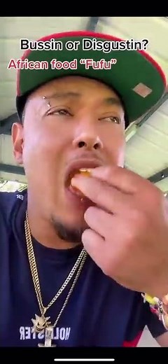 Bussin or Disgustin? - Trying “Fufu” African food! 😳 #FYP #Dpeezy2099 #Bussin