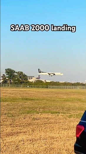 SAAB 2000 landing at CLL #easterwood #aviation #airplane #viral #saab #planespotting #landing