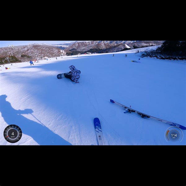 【自学第四日】日本滑雪，双板鱼雷的第一视角，一年没滑就不会了（尴尬的适应期）...