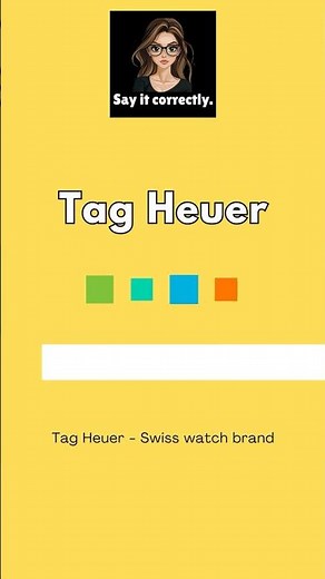 Pronounce English Words Correctly: TAG HEUER, ROLEX, BREITLING | Commonly Mispronounced Words
