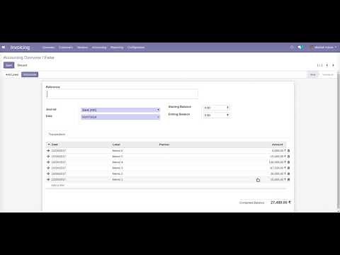 How to Import Bank Statement Lines from Excel/CSV file | Odoo Apps Features #odoo #database