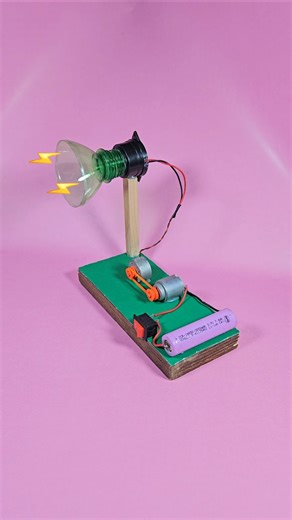 Simple DC Motor and Buzzer Science Project ⚡️#dcmotor #shorts #buzzer