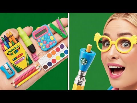 SCHOOL HACKS SO SMART THEY’RE ILLEGAL! 🤫 DIY Supplies & Tricks by 123GO!
