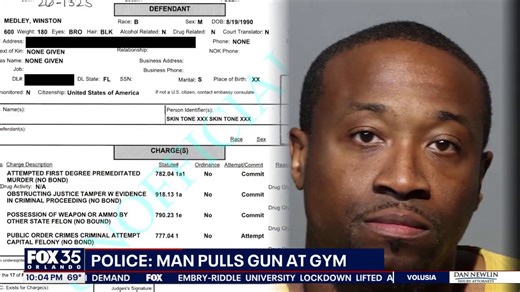 Man accused of pointing gun at gym-goer arrested in Altamonte Springs