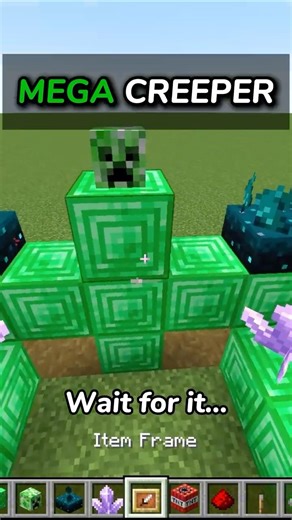SUMMON: MEGA CREEPER MINECRAFT #minecraft #shorts