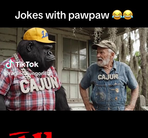 Jokes with pawpaw 😂😂#bigfoot #bigfootvlog #cajunbigfoot #pawpaw #bloopers