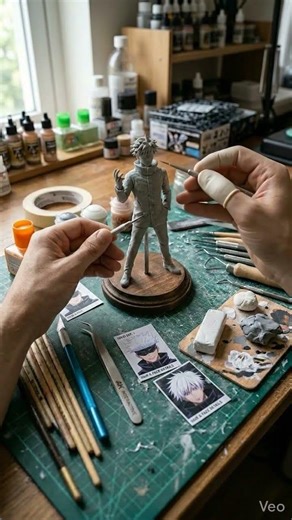 Sculpting Gojo Satoru Mini Figure | Jujutsu Kaisen Clay Sculpture ✨
