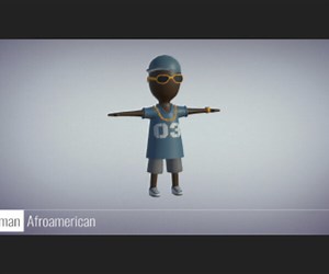 ArtStation - Afroamerican Stickman - 3D Hypercasual | Game Assets