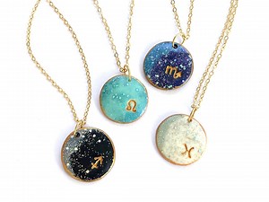 Collier signe du zodiaque : bijoux célestes étoilés, cadeau Capricorne - Etsy France