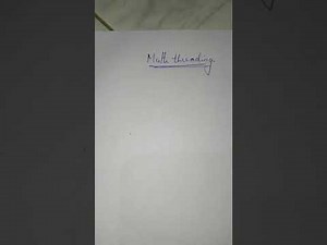 4) Multithreading and join() method in java