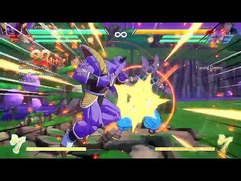 Captain Ginyu (Ginyu Force) moveset and super moves | Training - DRAGON BALL FighterZ