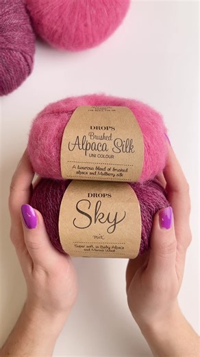 Elegante combinación de lana: DROPS Brushed Alpaca Silk