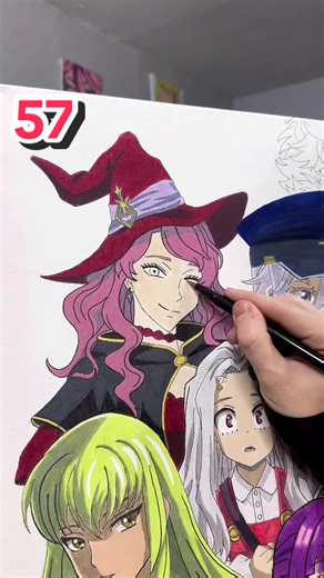 Vanessa from Black Clover makes it onto Anime art canvas J2 at number 57. Joining Noelle and Undine. Tune into the live to see Mina Ashido next.#animeart #animeartwork #animecollector #animefans #animecanvas