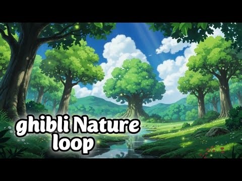 ghibli nature loop | ghibli nature clips | nature video new 2026