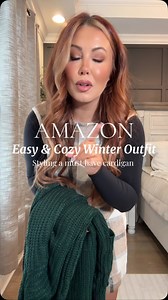 AMAZON Easy & Cozy winter outfit featuring this amazing cardigan that’s a must for your wardrobe! Like this & say the word SHOP & I will send you the deets or find this look on my #amazonstorefront #amazonfashion #amazonmusthaves #amazonfashionfinds #whatimwearing #amazonwinterfashion #amazonwinterfinds #amazoncardigan #amazonoutfits #skinnyjeans | Style By Nina Renee