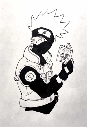 How to Draw Kakashi Hatake | Naruto Manga Drawing Tutorial