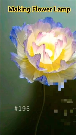 Making Flower Lamp #diy #flowers #diylamp