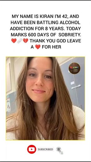 600 Days Sober: Her Battle with Addiction 🥺❤️ #shorts
