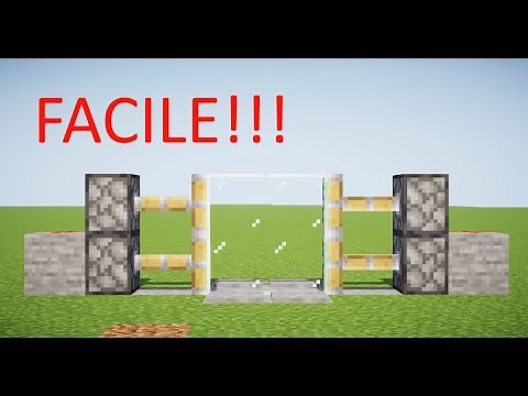 TUTO: COMMENT FAIRE UNE PORTE DE REDSTONE DANS MINECRAFT
