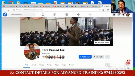 2.8K views · 76 reactions | Today Eve. at 7:00 PM, Join Free "YouTube & Video Editing Class" By: Dr.Tara Jii https://rb.gy/aeajbk Zoom ID: 966 1696 1409 PW: 2222 Mob: 9742430292 | Dr.Tara Jii | Facebook