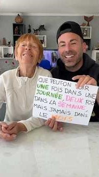 QUE PEUT-ON VOIR 1 FOIS DANS LA JOURNÉE… #enigme #logique #devinette