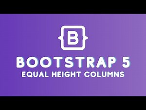 How to Make Bootstrap 5 Columns Same Height Without CSS | Equal Height Columns